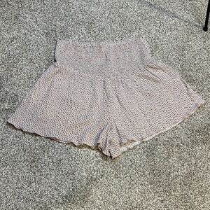 Aerie Skort. Size Small Color: Tan with brown & white dots.